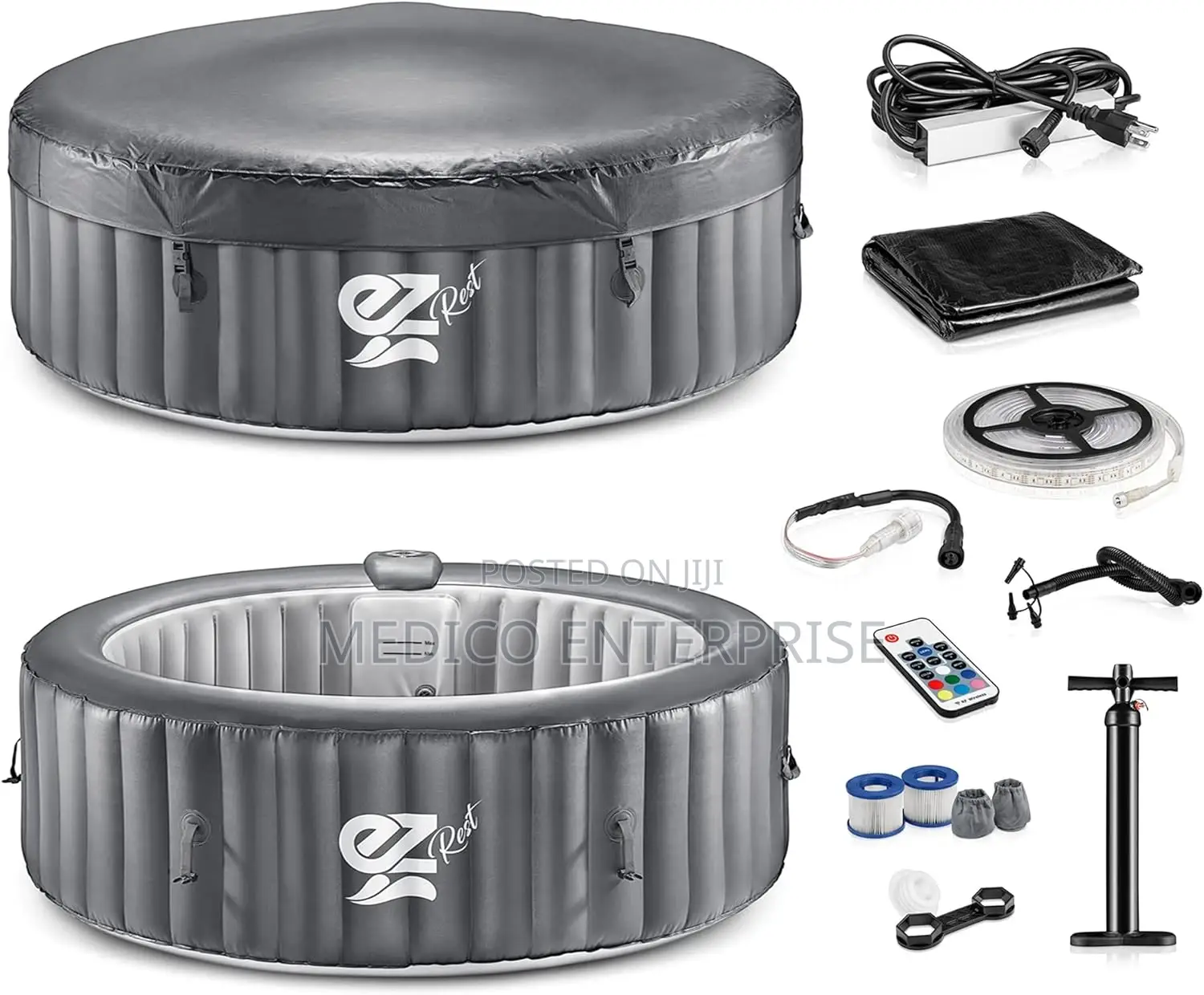 Inflatable Bubble Therapeutic Spa Tube