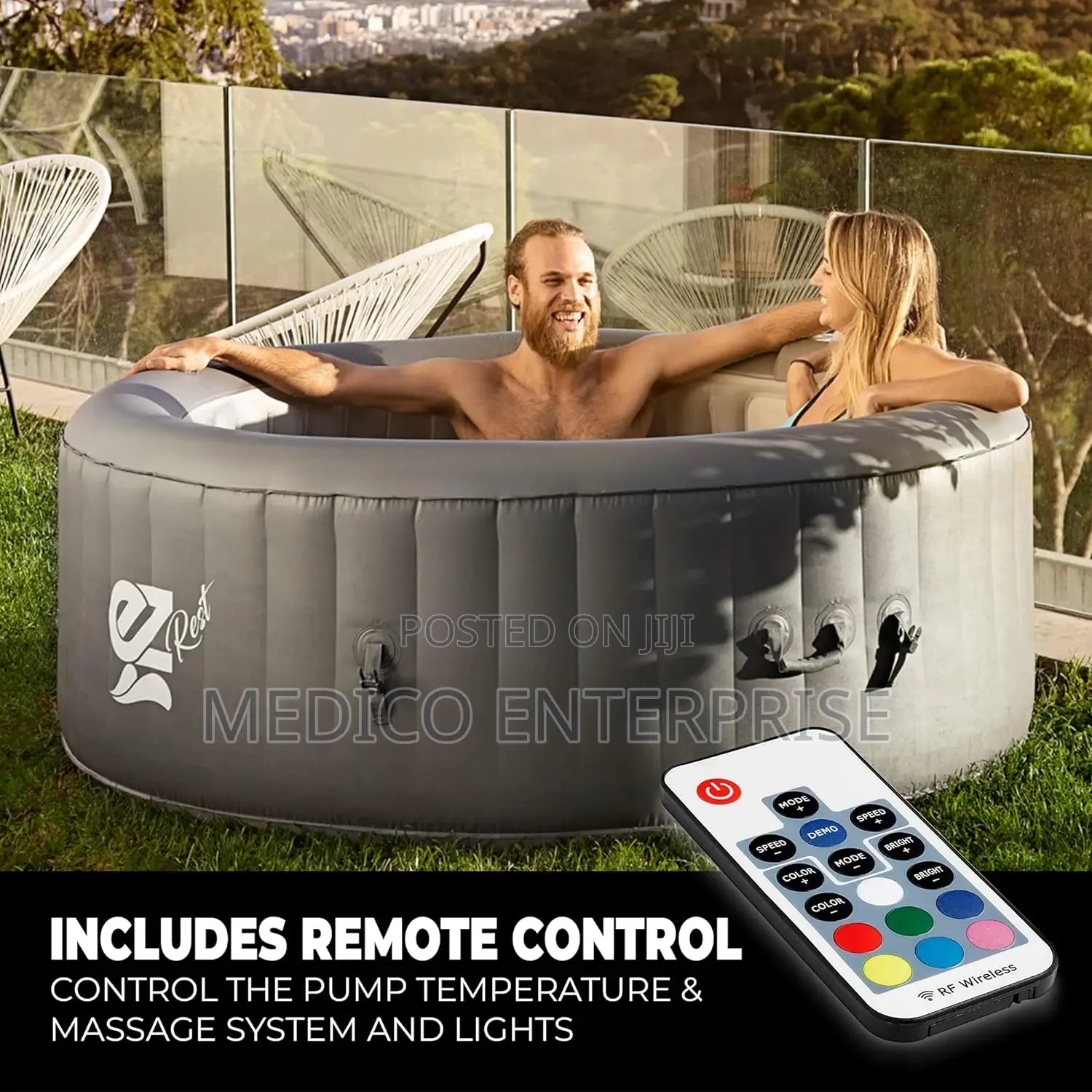 Inflatable Bubble Therapeutic Spa Tube