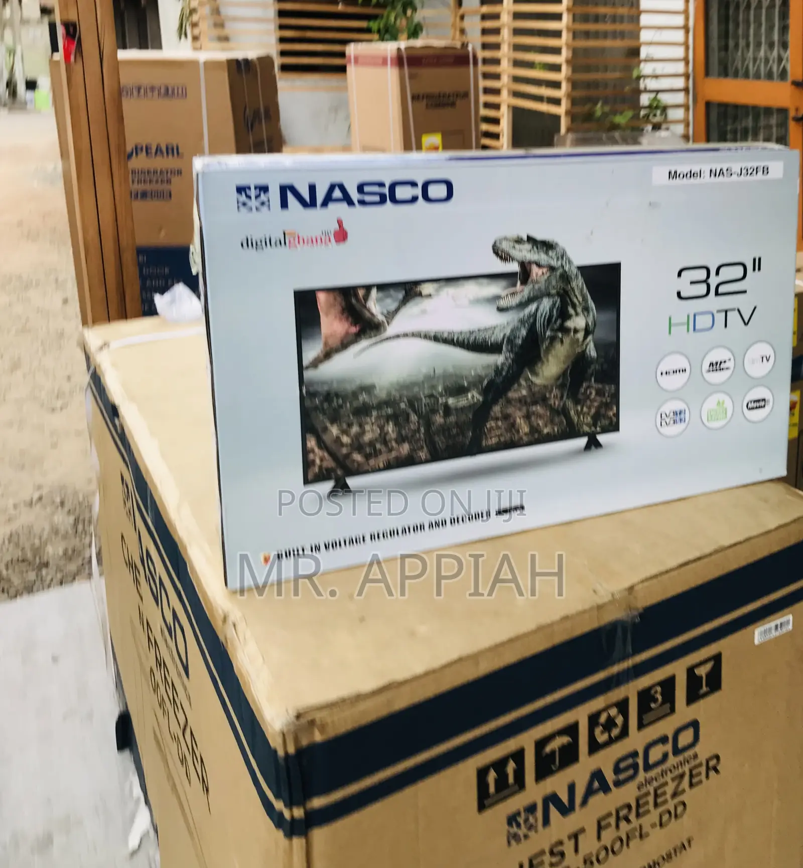 Authentic Nasco 32 Inch Digital Satellite Led Tv(Black).