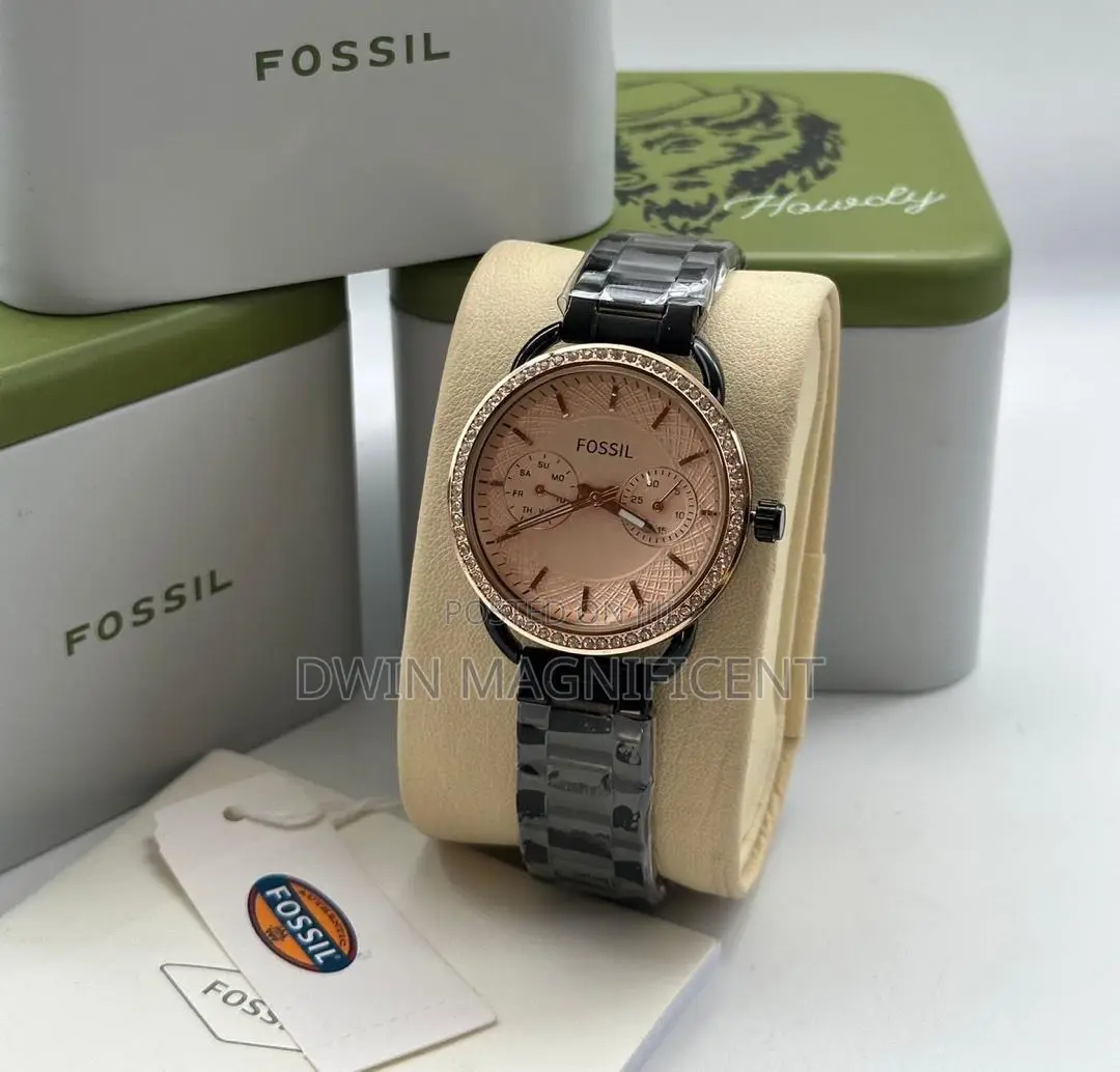 Sleek and Stylish: Black and Silver Fossil Watches for Women
