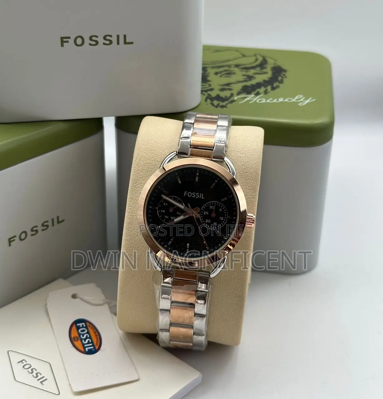 Sleek and Stylish: Black and Silver Fossil Watches for Women