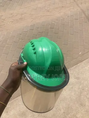 Safety Helmet With Transparent Face Shield