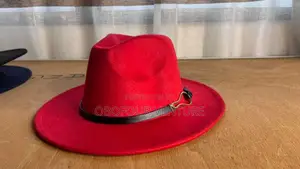 Men and Women Fedora Hat Stylish Hat With Elegant Designs. Red. LKJHGS