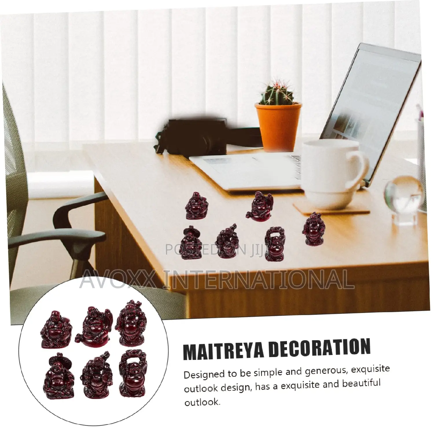 Handmade Complete Set of Mini Buddha 6 Pc's in the Set