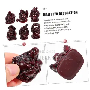 Handmade Complete Set of Mini Buddha 6 Pc's in the Set