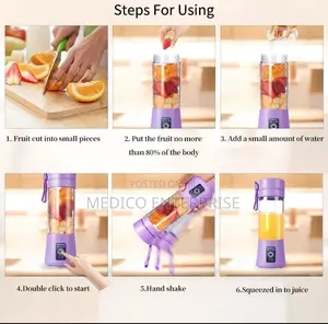 Portable and Rechargeable Battery Juice Blender
