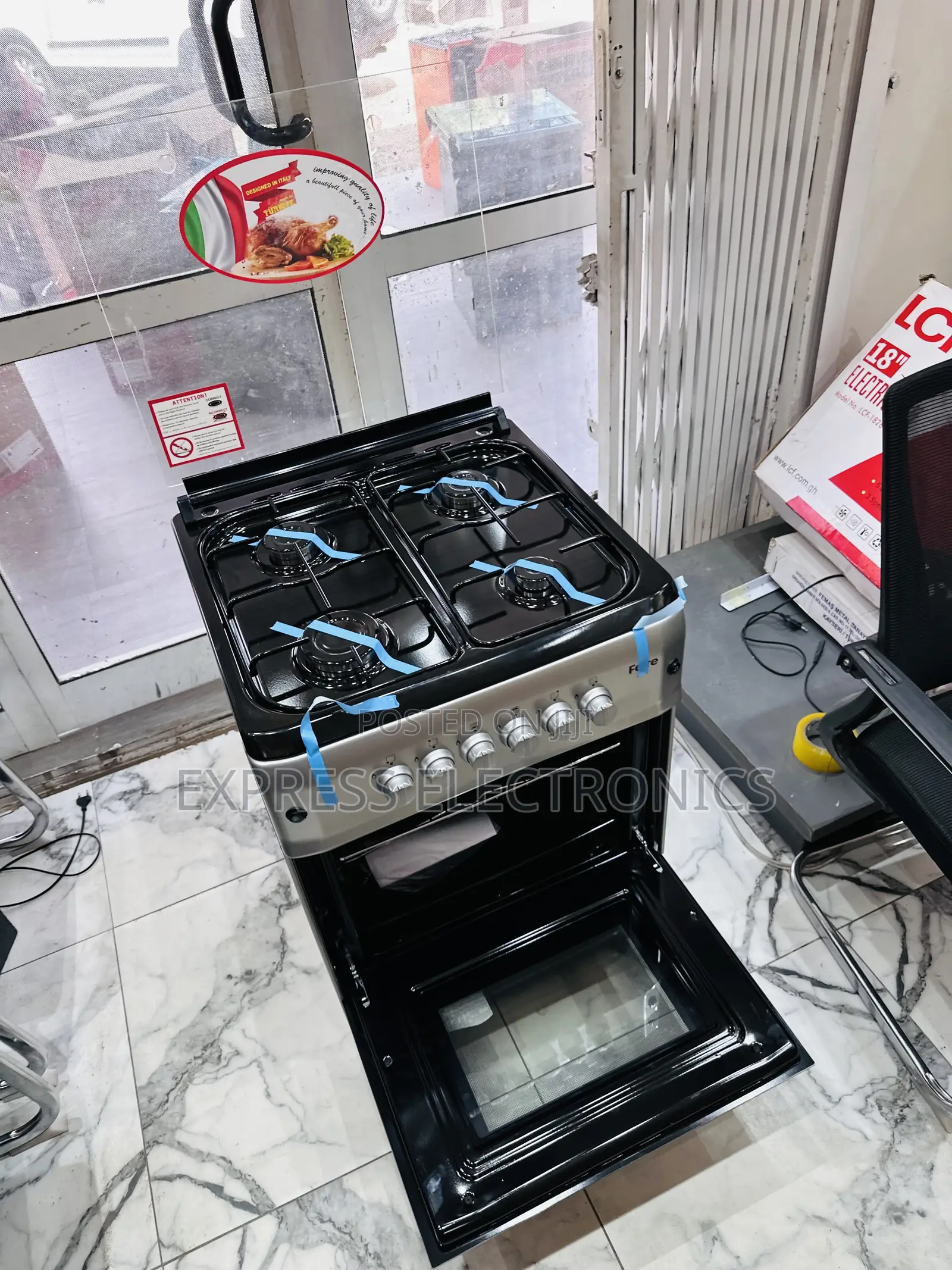 Multiple Functional Gas Cooker Oven Grill 4burner 60/60