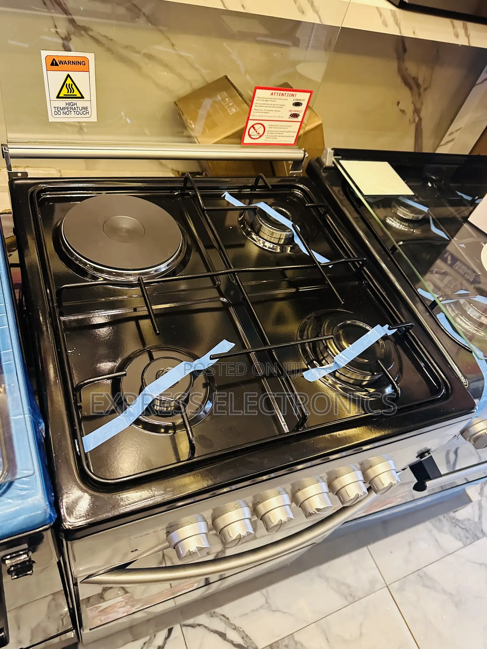 Multi Functional Gas Electric Cooker Oven 3-1 Sliver