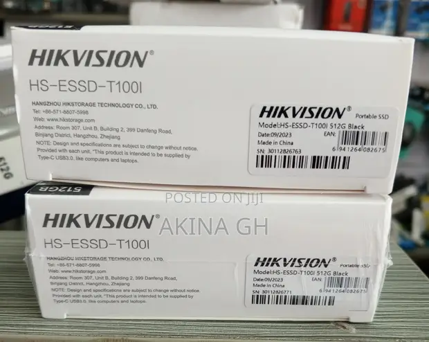Hikvision External Portable SSD 512gb Hs-Essd-T100i 2