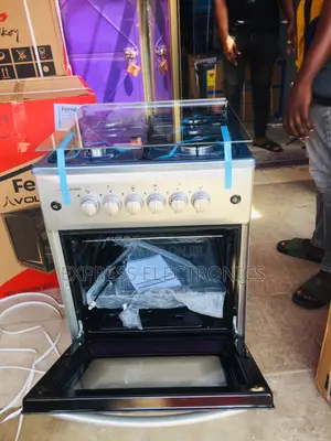 Stylish Look Sliver Gas Cooker Oven Gril 50/50 Auto Ignition