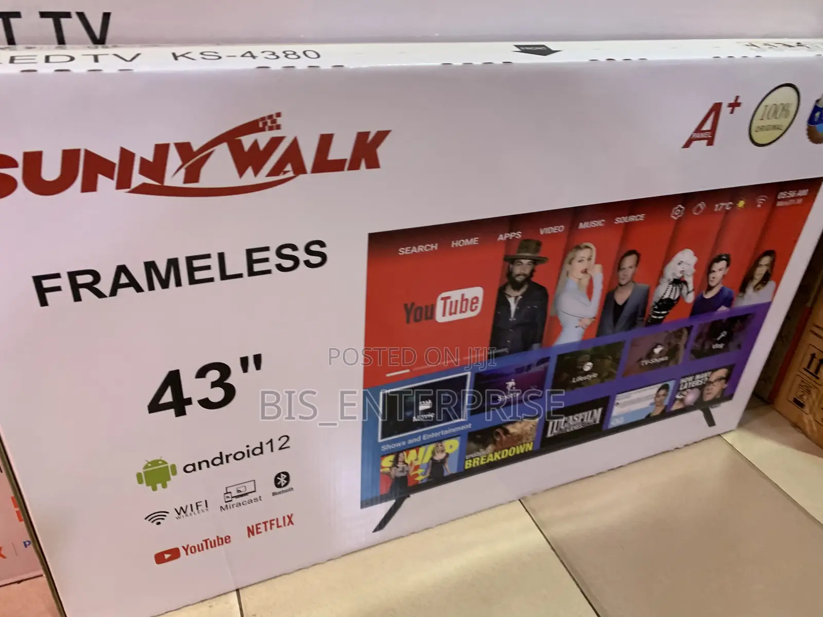 Sunny Walk 43” Android 12 Frameless