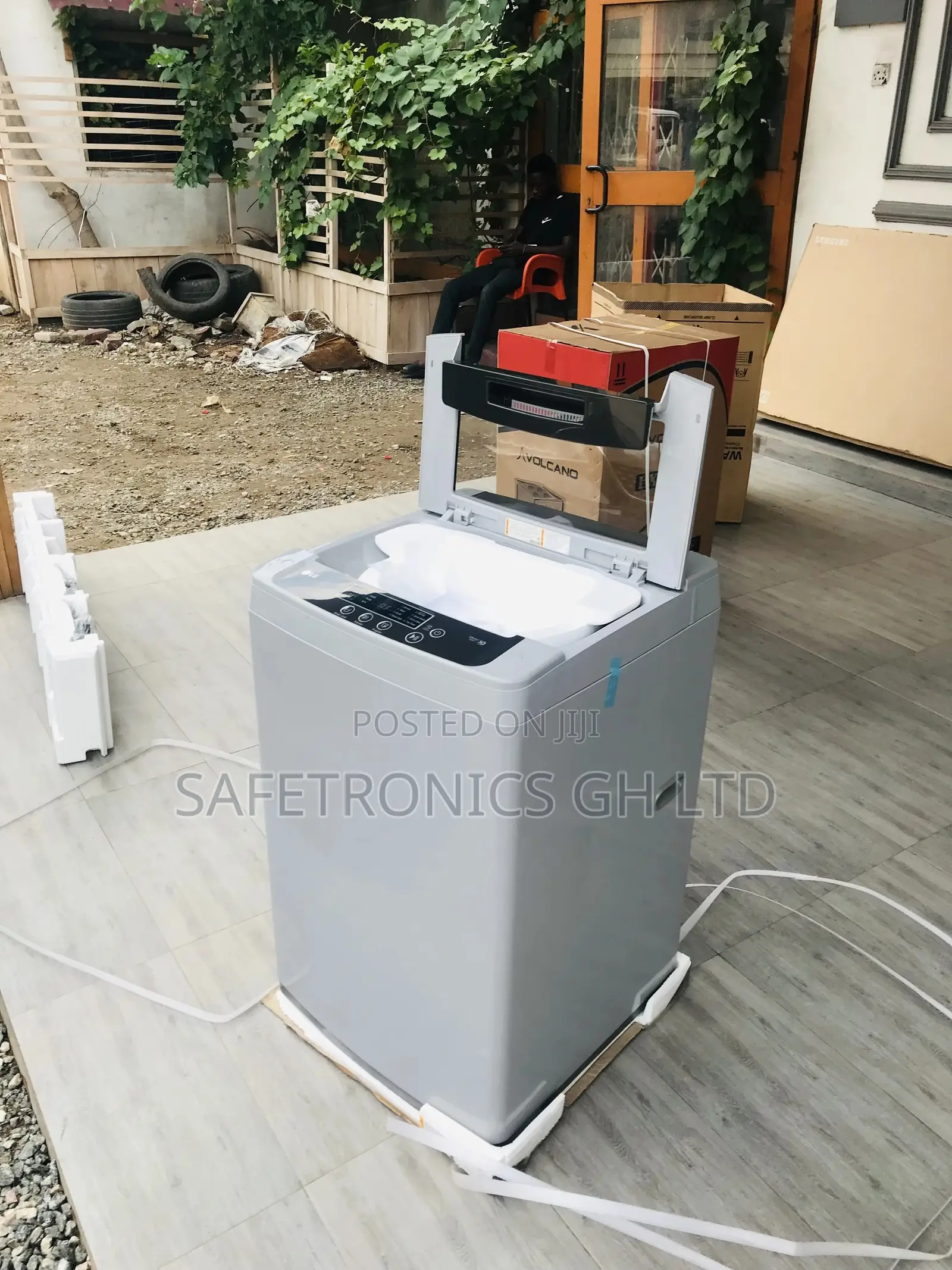 Electric Lg 9kg Topload Fullyautomatic Washingmachine Gray