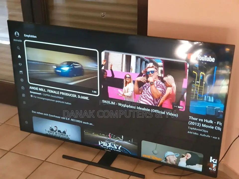 Telefunken 65"Inches Edgeless Uhd Smart Digital Satellite Tv
