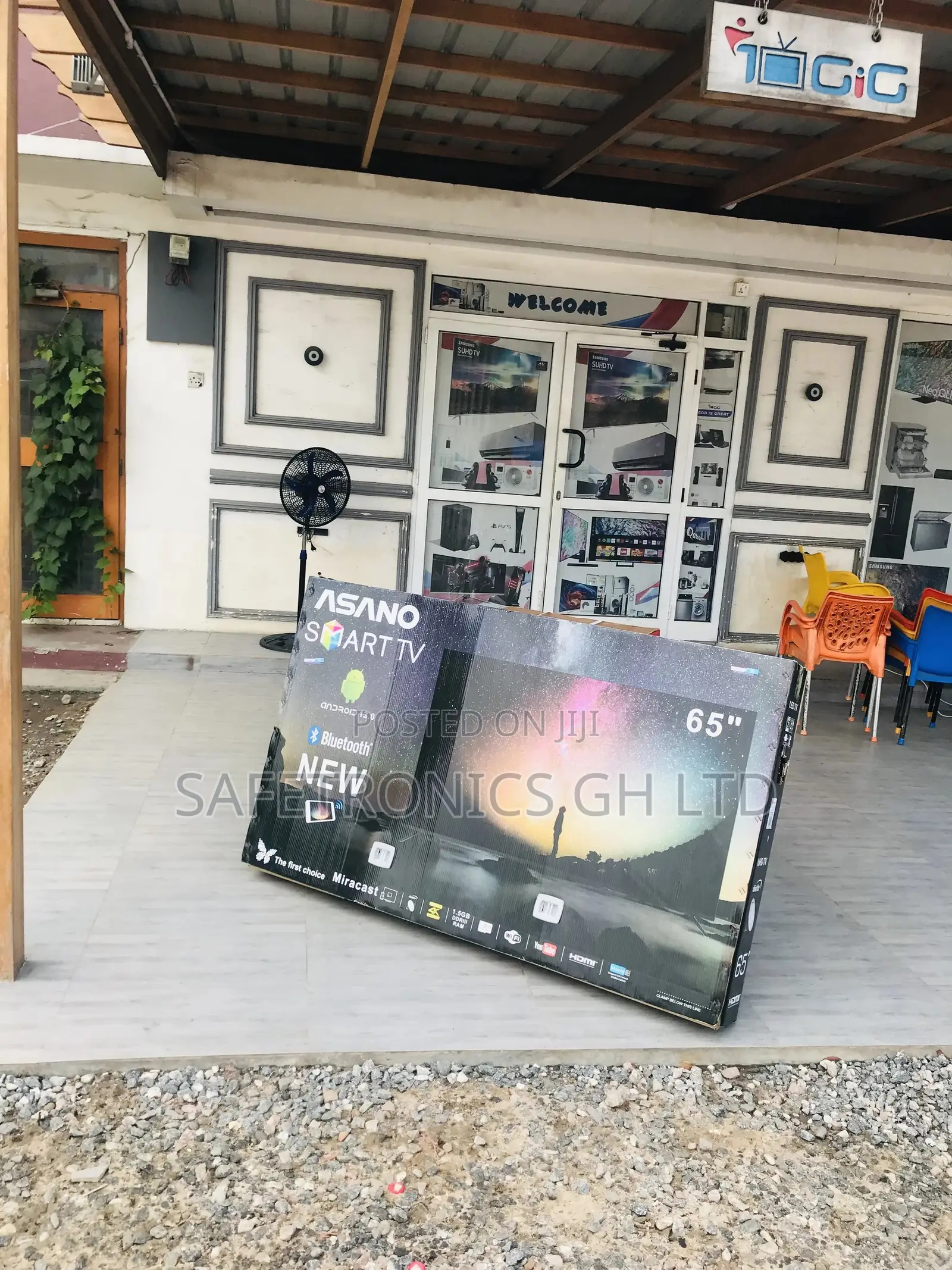 Glossy Smart Led 65 Inches Asano Uhd Electric Tv