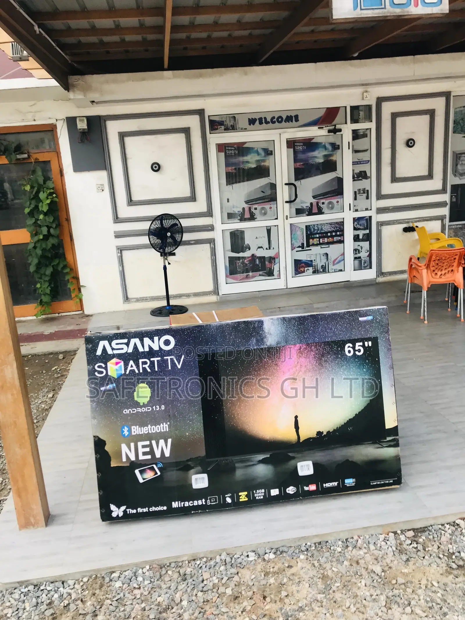 65 Inches Glossy Led Smart Asano UHD Electric Tv