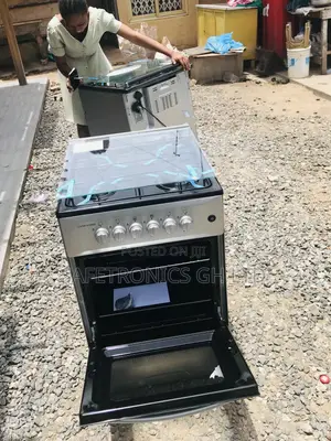 Glass Lid 4 Gas Cooker Oven With Grill 50x50 Volcano