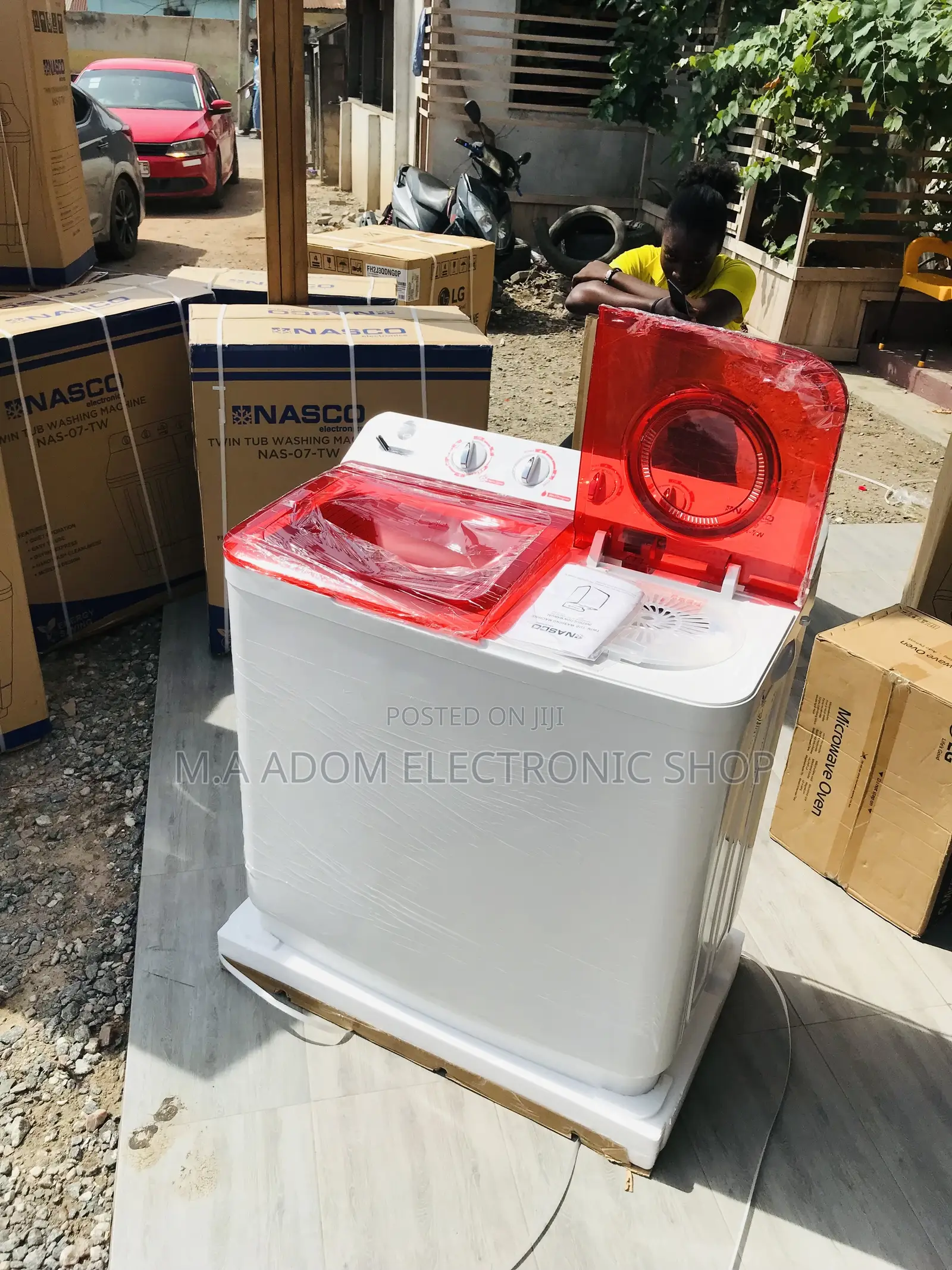 High Quality Nasco 11kg Electric Washing Machine + Spin/Dry.