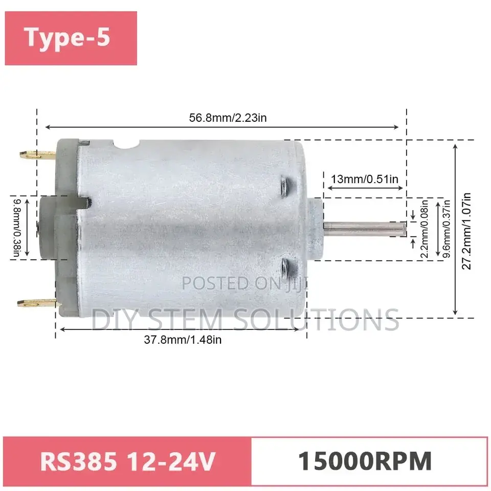 3v/6v/9v/12v/24v DC Motors With Various RPMS