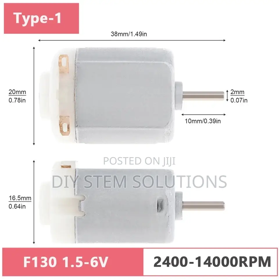 3v/6v/9v/12v/24v DC Motors With Various RPMS