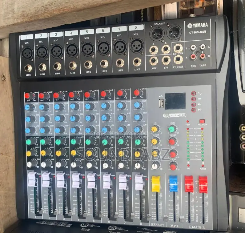 Yamaha 8 Channel Professional Live Studio Audio Mixer Usb