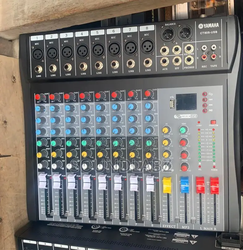 Yamaha 8 Channel Professional Live Studio Audio Mixer Usb
