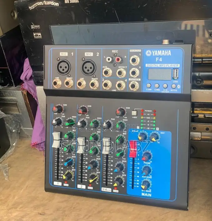 Yamaha 4 Channel Audio Mixer, 16-Bit DSP Effect Usb Audio