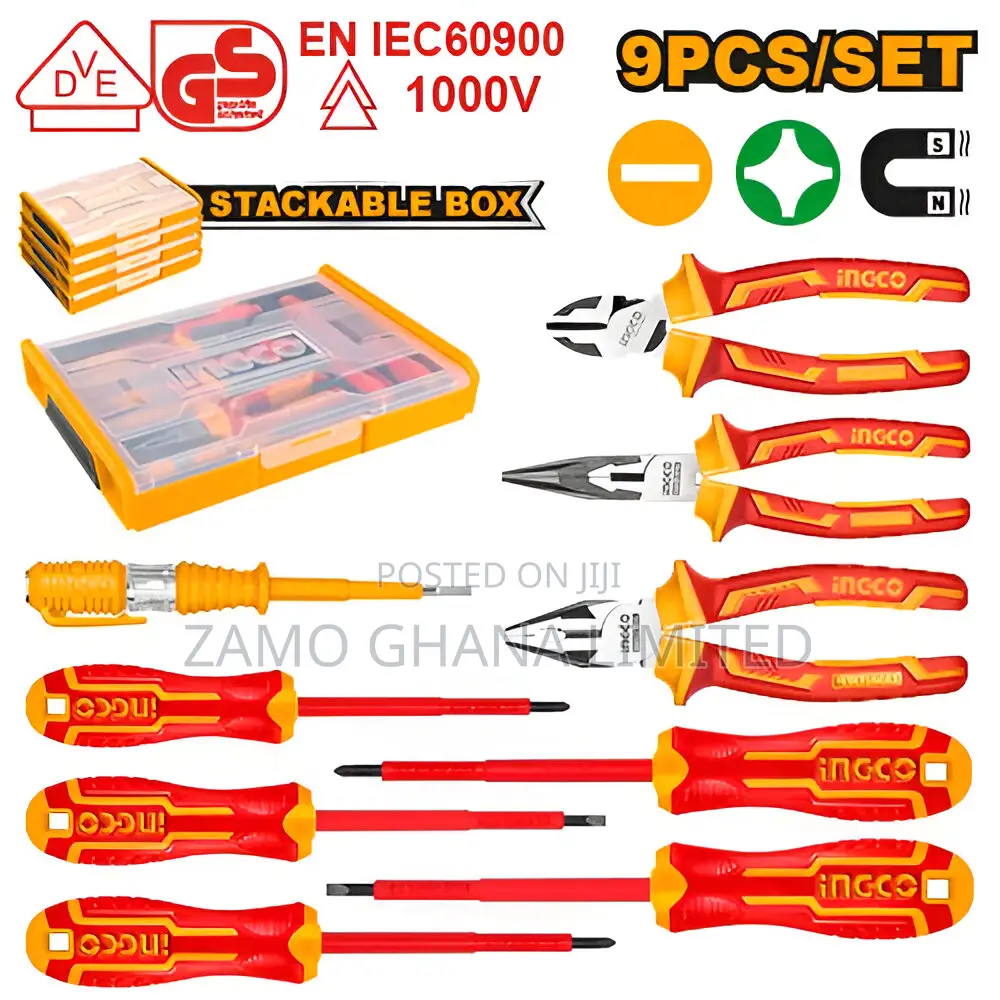 9 PCS Insulated Hand Tools Set - Hktv01h091