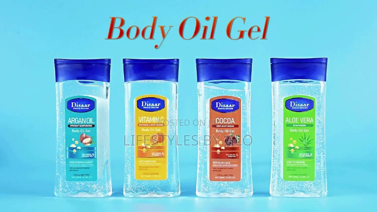 Disaar Body Oil Gel With Vitamin E, (Glow Radiant)