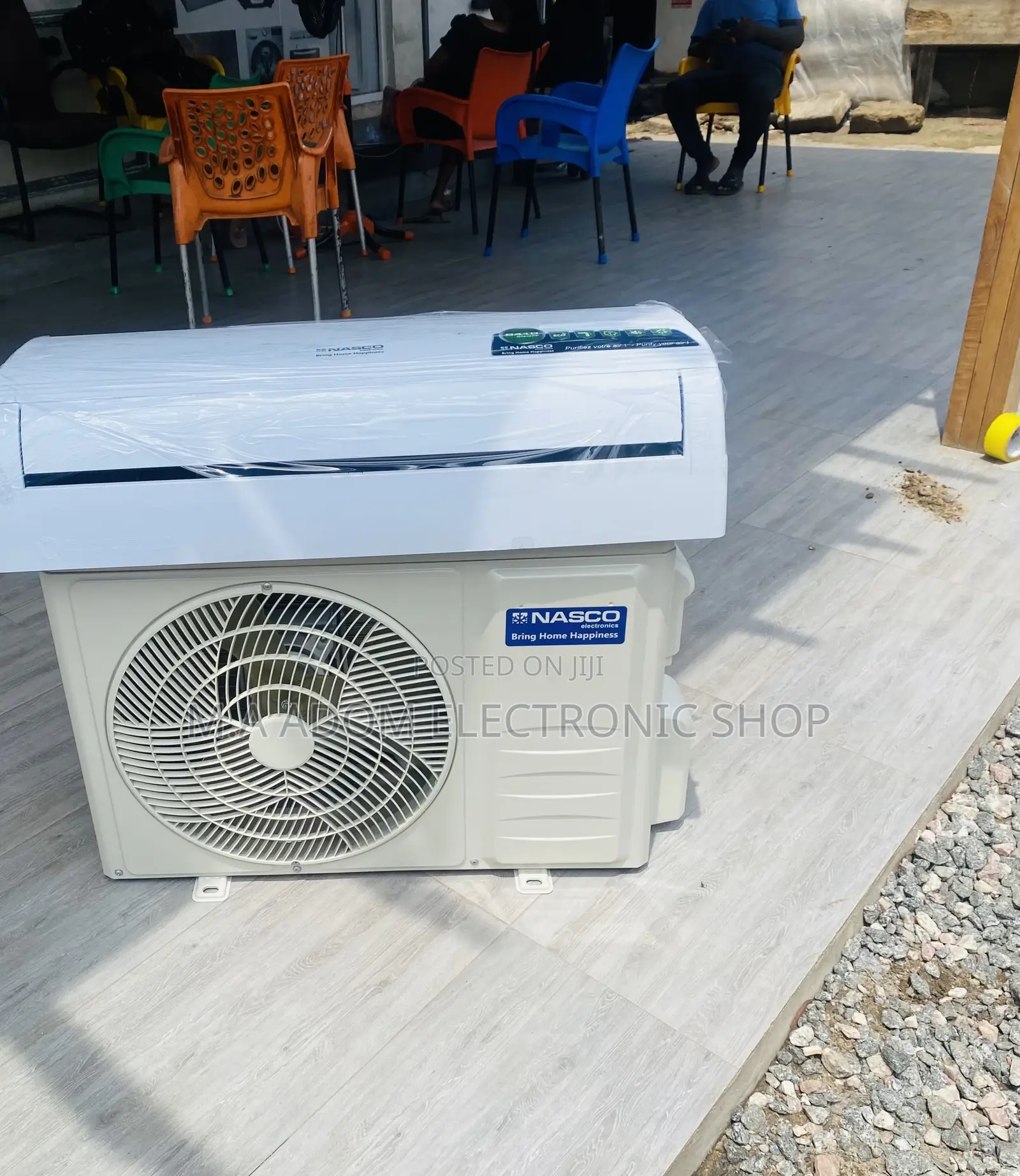 Elegant 1.5hp Nasco Split Type Air Conditioner(R410)White.