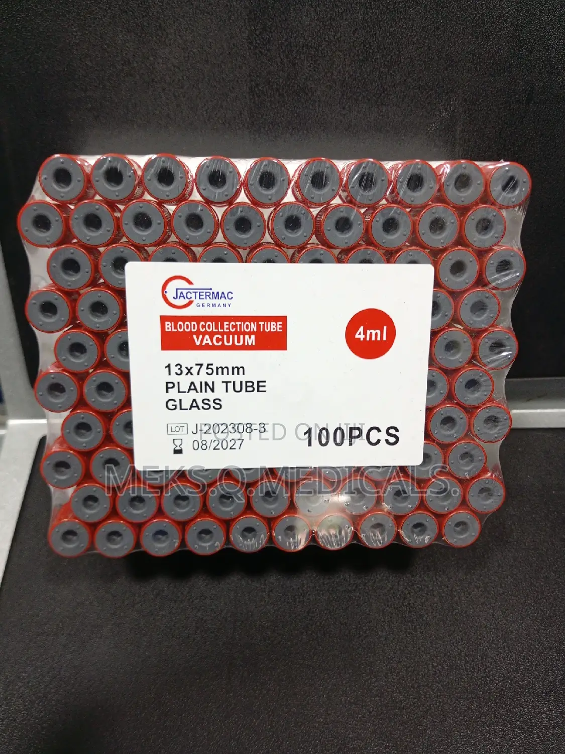 Plain Tube Red ( Glass )