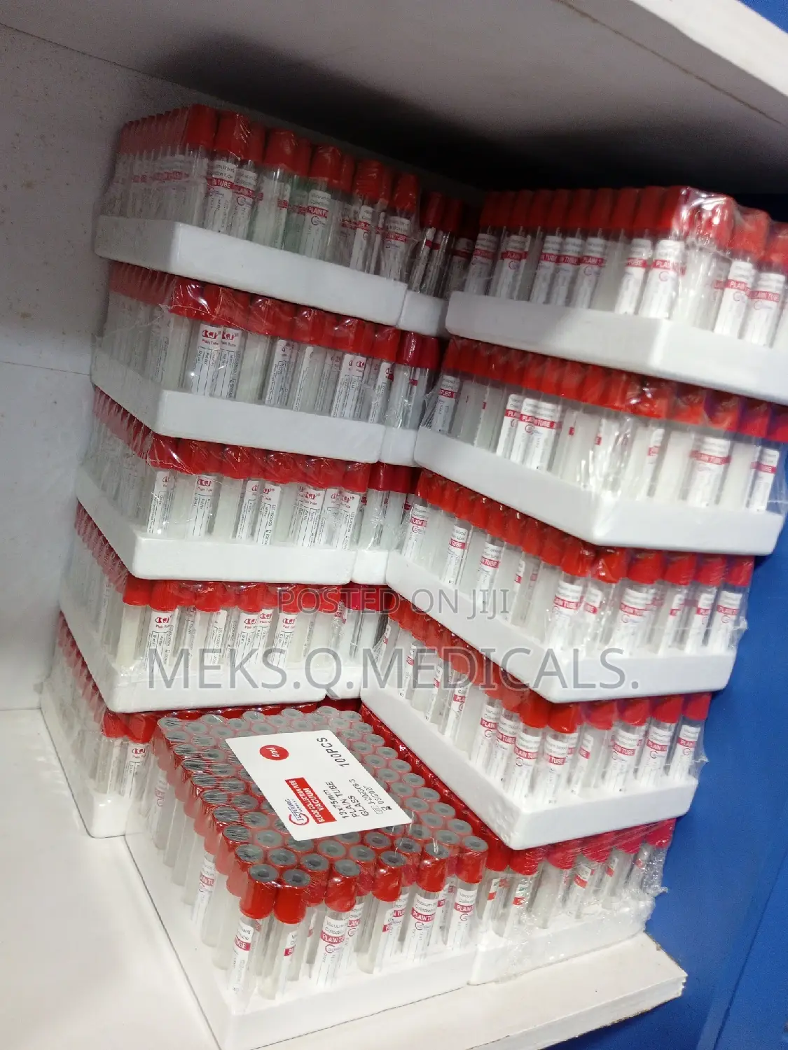Plain Tube Red ( Glass )