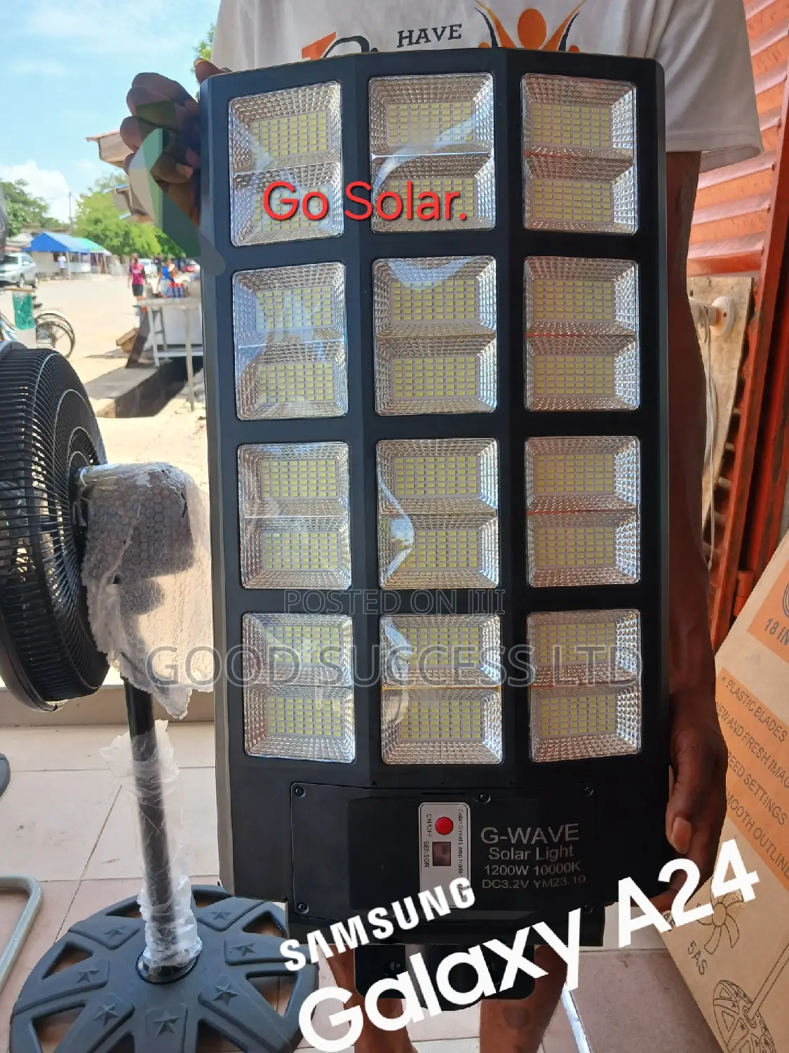 1500w Solar Light + Remote Control + Hanging Bar