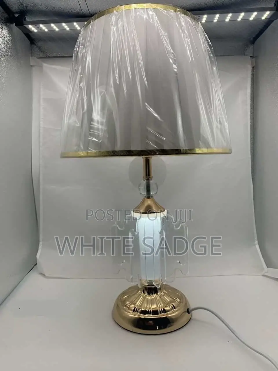 Gold Frame Bed Side Lamp