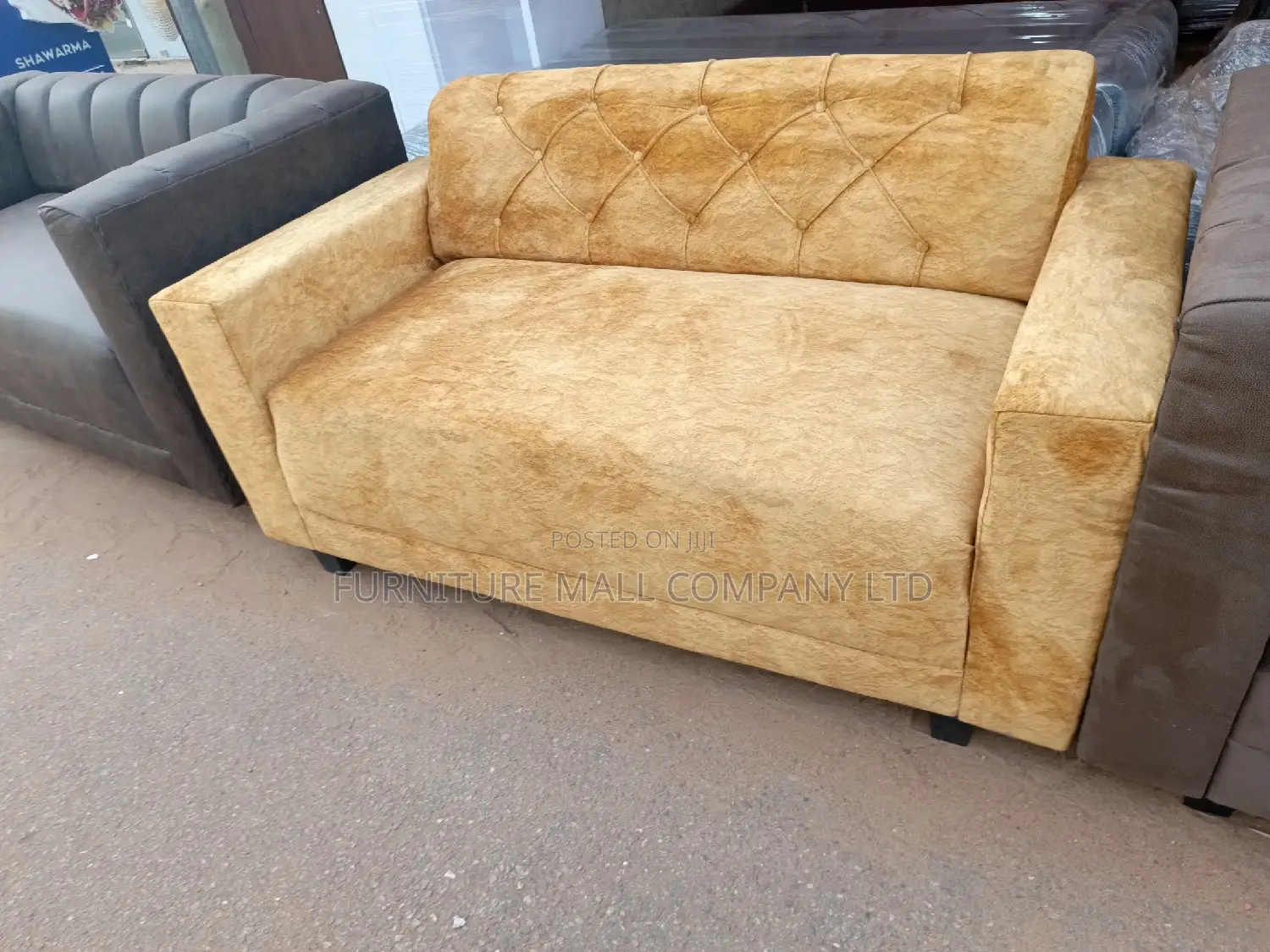 Golden Orthopedic Sofa From FURNITURE MALL COMPANY. Free