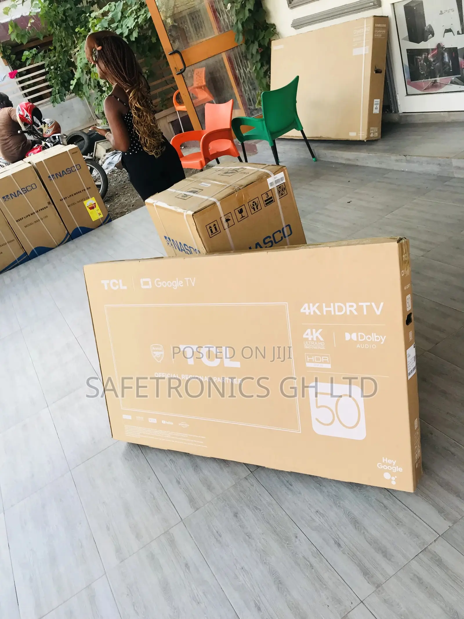 Led Glossy TCL Smart 50 Inches Black P635 Electric Tv