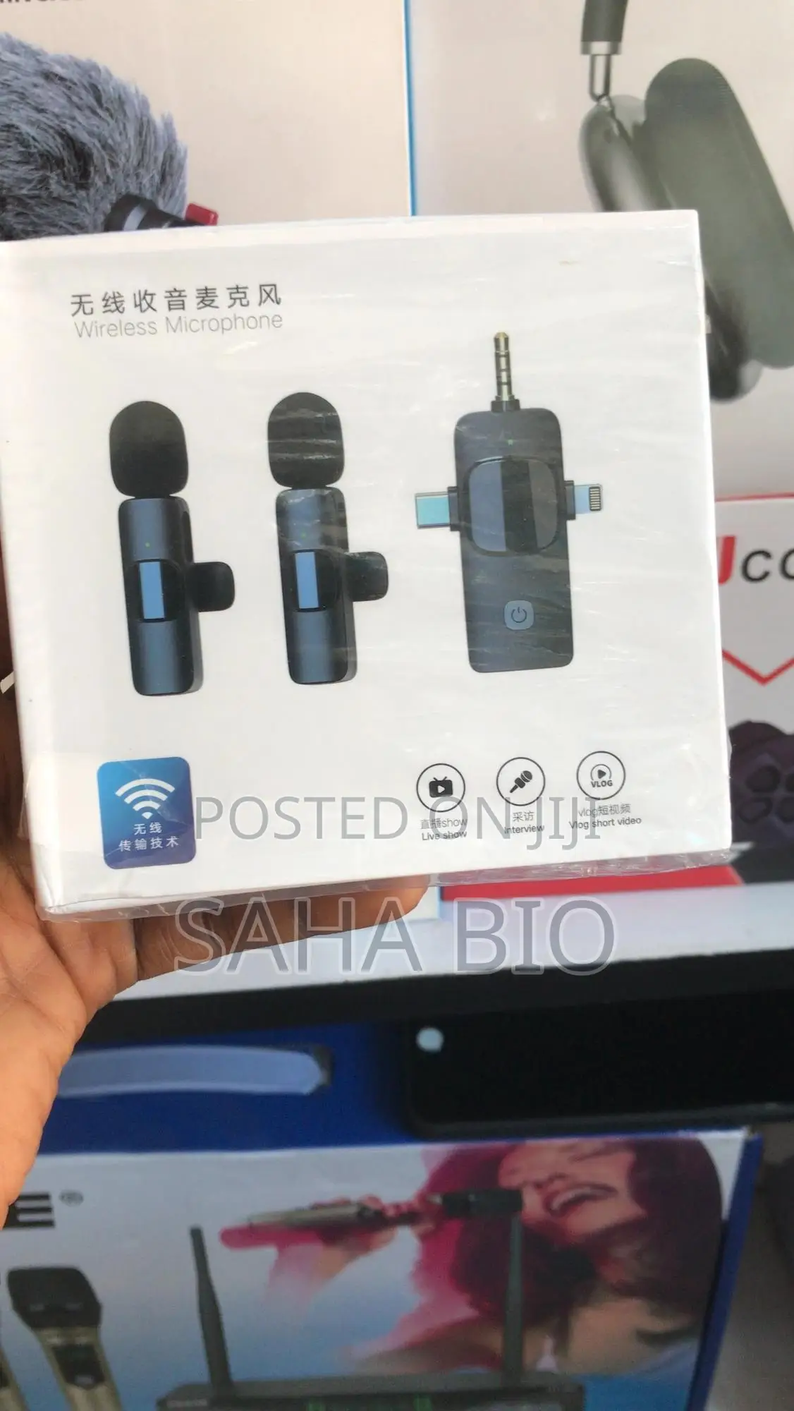 Wireless 3.5m Lavalier Lapel Microphone for Camera