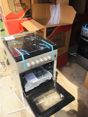 Freestanding Gas Cooker Oven Grill 4burner Sliver.