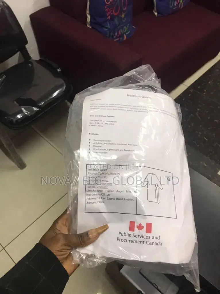 White Quality Surgical Gown Polythene Waterproof