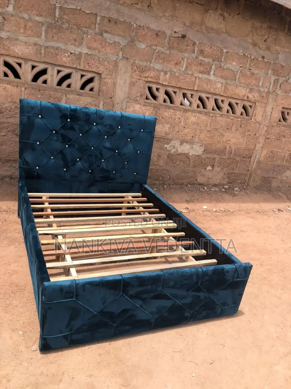 Fabric Foreign Double Bed Frame