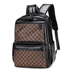 Quality Leather School Travel Bag Laptop Pc Tablet Backpack