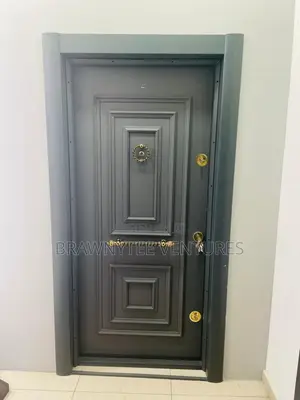 Brawny Kabartma Wooden Security Gray Door