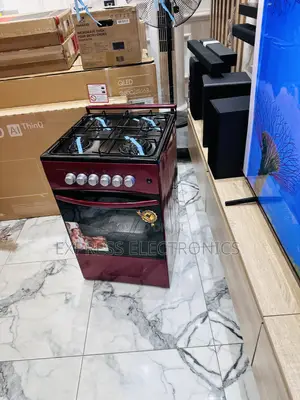 4burner Gas Cooker Oven Grill 50/50 Red Best Sale