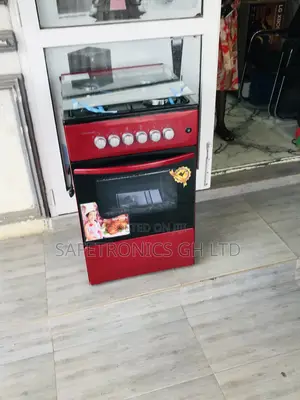 Volcano Red 4 Gas Cooker Oven With Grill 50x50