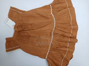 Marks and Spencer Brown Dress With Ruffled Trims