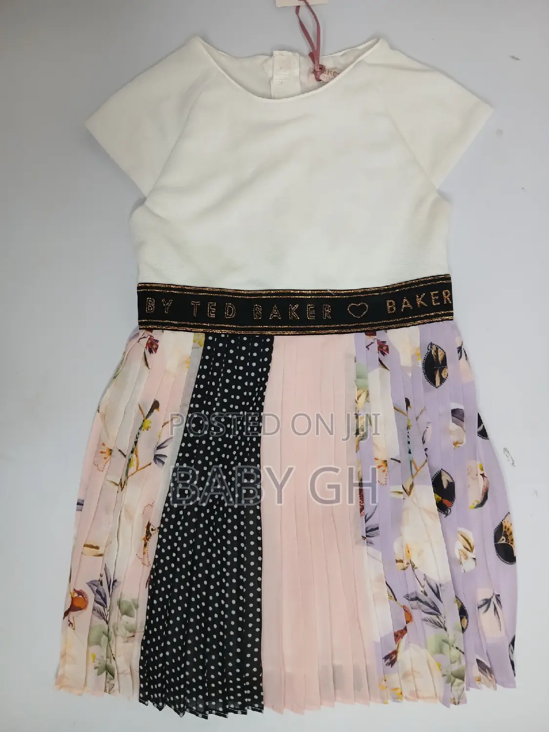 Ted Baker Girls Pleated Floral Dress