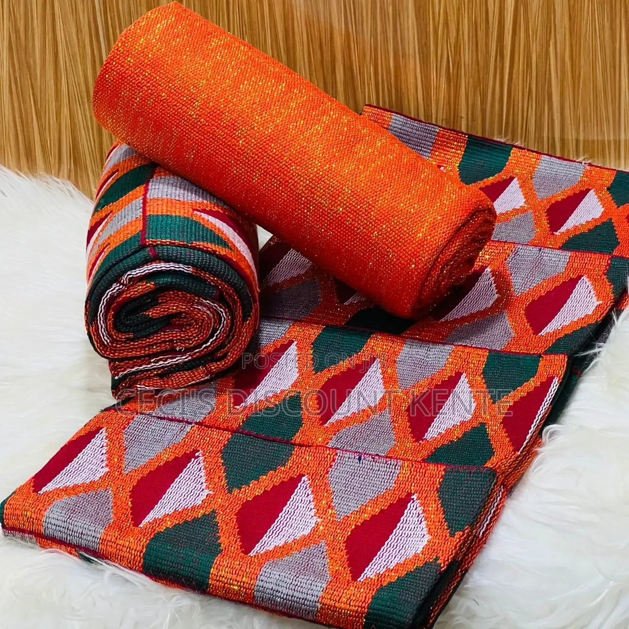 Stunning Handwoven Asante Bonwire Kente Perfect for Weddings