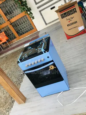 50x50 Glass Lid 4 Gas Cooker Oven With Grill Blue Volcano