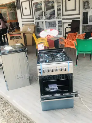 60x60 Ferre Oven With Grill 4 Gas Cooker Gray