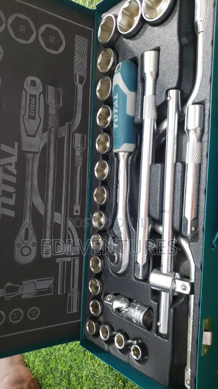 Total 24 PCS 1/2" Socket Set
