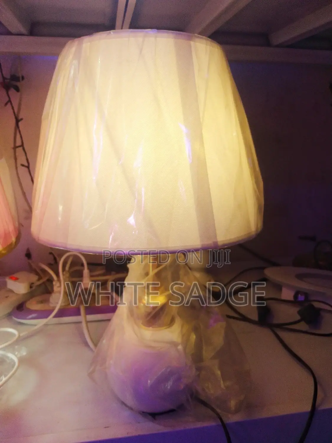 White Frame Bed Lamp